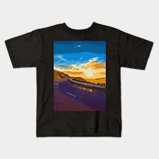 Illuminated Road - Landscape Kids T-Shirt